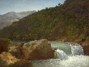 Jean-Joseph-Xavier Bidauld View of the Cascade of the Gorge near Allevard painting